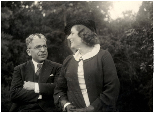 Saulo Torón con su esposa, Isabel Macario Brito. 1935